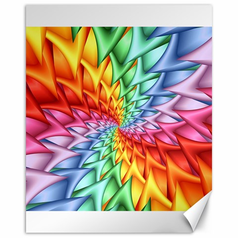 Psychedelic Rainbow Spiral Canvas 16  x 20  from ArtsNow.com 15.75 x19.29  Canvas - 1