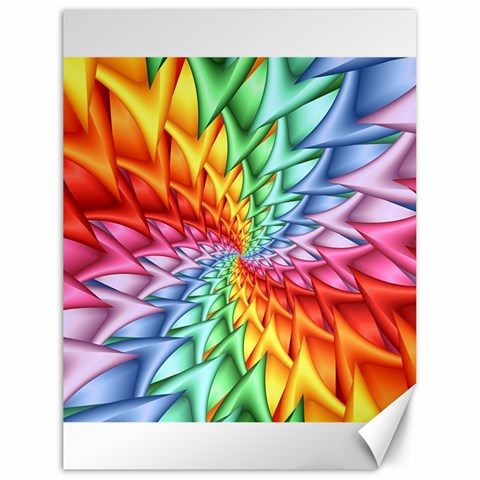 Psychedelic Rainbow Spiral Canvas 18  x 24  from ArtsNow.com 17.8 x23.08  Canvas - 1