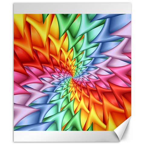 Psychedelic Rainbow Spiral Canvas 20  x 24  from ArtsNow.com 19.57 x23.15  Canvas - 1