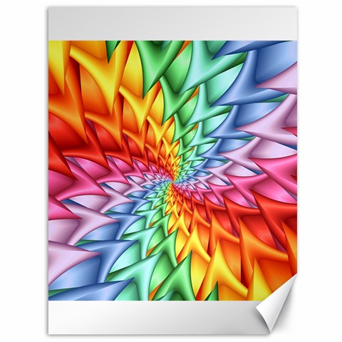 Psychedelic Rainbow Spiral Canvas 36  x 48  from ArtsNow.com 35.26 x46.15  Canvas - 1