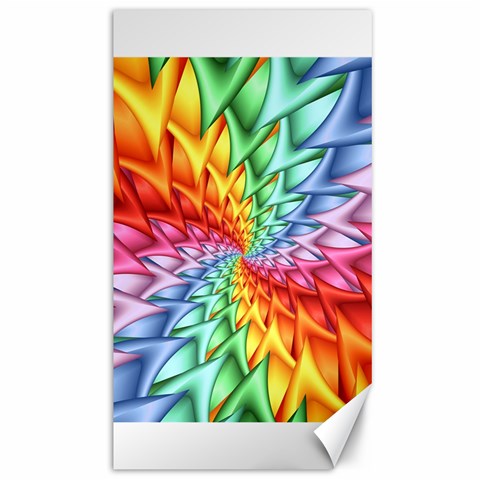 Psychedelic Rainbow Spiral Canvas 40  x 72  from ArtsNow.com 39.28 x69.23  Canvas - 1