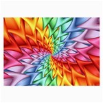 Psychedelic Rainbow Spiral Large Glasses Cloth