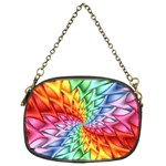 Psychedelic Rainbow Spiral Chain Purse (One Side)