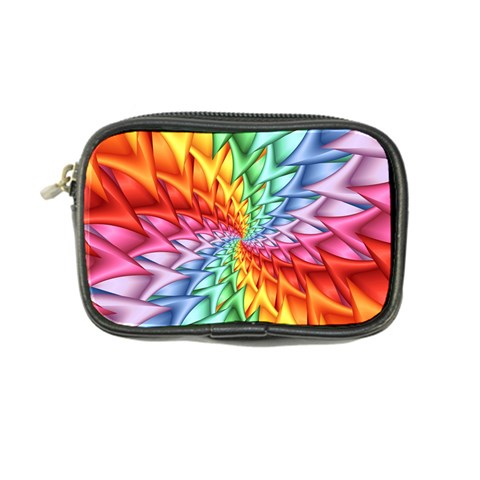 Psychedelic Rainbow Spiral Coin Purse from ArtsNow.com Front