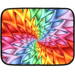 Psychedelic Rainbow Spiral Double Sided Fleece Blanket (Mini) from ArtsNow.com 35 x27  Blanket Back