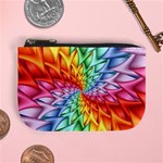 Psychedelic Rainbow Spiral Mini Coin Purse