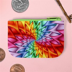 Psychedelic Rainbow Spiral Mini Coin Purse from ArtsNow.com Back