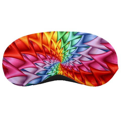 Psychedelic Rainbow Spiral Sleeping Mask from ArtsNow.com Front