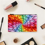 Psychedelic Rainbow Spiral Cosmetic Bag (Small)