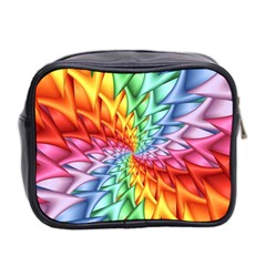 Psychedelic Rainbow Spiral Mini Toiletries Bag (Two Sides) from ArtsNow.com Back