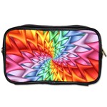 Psychedelic Rainbow Spiral Toiletries Bag (Two Sides)