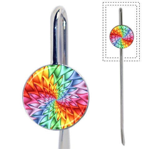 Psychedelic Rainbow Spiral Book Mark from ArtsNow.com Front