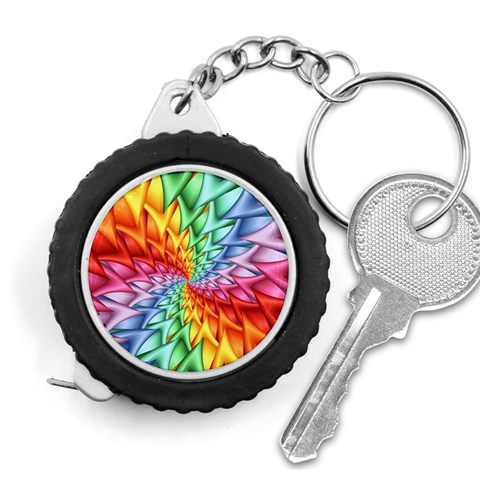 Psychedelic Rainbow Spiral Measuring Tape from ArtsNow.com Front