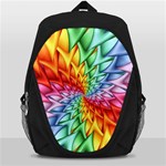 Psychedelic Rainbow Spiral Backpack Bag