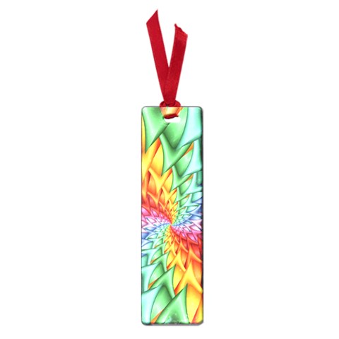 Psychedelic Rainbow Spiral Small Book Mark from ArtsNow.com Front