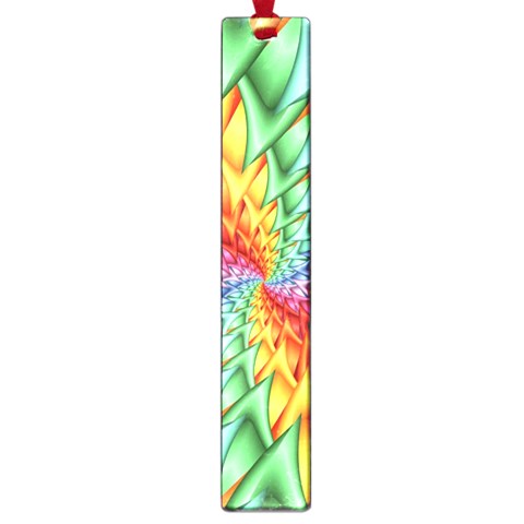 Psychedelic Rainbow Spiral Large Book Mark from ArtsNow.com Front