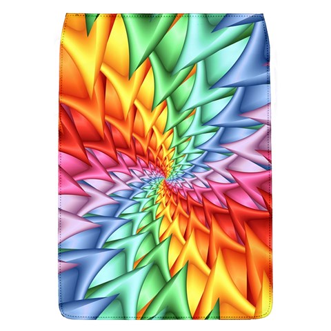 Psychedelic Rainbow Spiral Removable Flap Cover (L) from ArtsNow.com Front