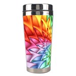 Psychedelic Rainbow Spiral Stainless Steel Travel Tumbler