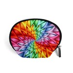 Psychedelic Rainbow Spiral Accessory Pouch (Small)