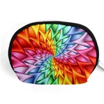 Psychedelic Rainbow Spiral Accessory Pouch (Medium)