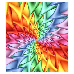 Psychedelic Rainbow Spiral Drawstring Pouch (Medium) from ArtsNow.com Front