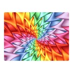 Psychedelic Rainbow Spiral Double Sided Flano Blanket (Mini)