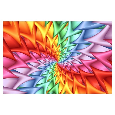 Psychedelic Rainbow Spiral Samsung Galaxy Note 4 Case (Black) from ArtsNow.com Front