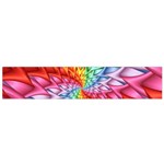 Psychedelic Rainbow Spiral Flano Scarf (Small)