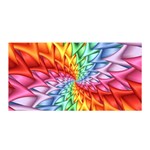 Psychedelic Rainbow Spiral Satin Wrap