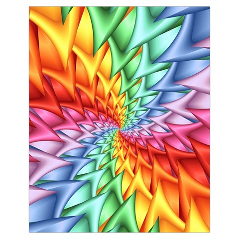 Psychedelic Rainbow Spiral Drawstring Pouch (XL) from ArtsNow.com Front