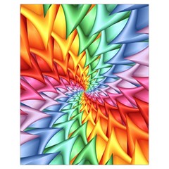 Psychedelic Rainbow Spiral Drawstring Pouch (XL) from ArtsNow.com Front