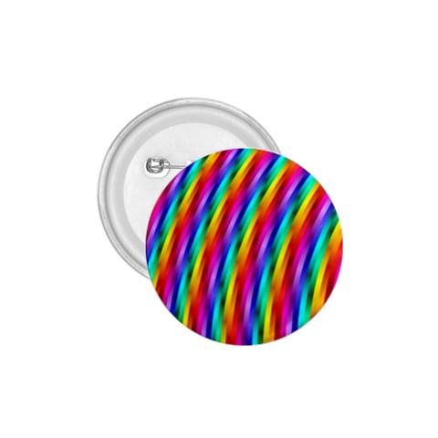 Psychedelic Rainbow Glitter Stripes 1.75  Button from ArtsNow.com Front