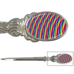 Psychedelic Rainbow Glitter Stripes Letter Opener