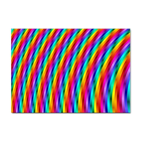 Psychedelic Rainbow Glitter Stripes Sticker A4 (10 pack) from ArtsNow.com Front