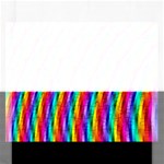 Psychedelic Rainbow Glitter Stripes Jigsaw Puzzle (Rectangular)