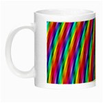 Psychedelic Rainbow Glitter Stripes Night Luminous Mug