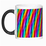 Psychedelic Rainbow Glitter Stripes Morph Mug