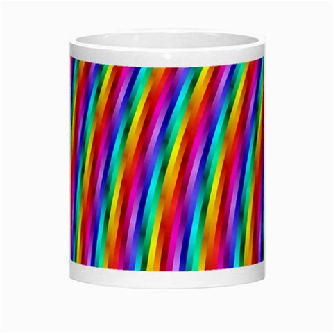 Psychedelic Rainbow Glitter Stripes Morph Mug from ArtsNow.com Center