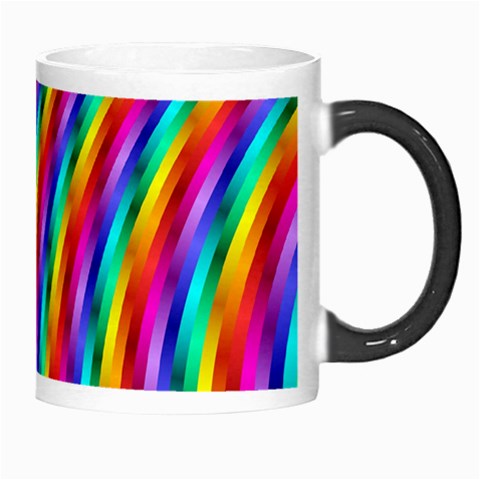 Psychedelic Rainbow Glitter Stripes Morph Mug from ArtsNow.com Right