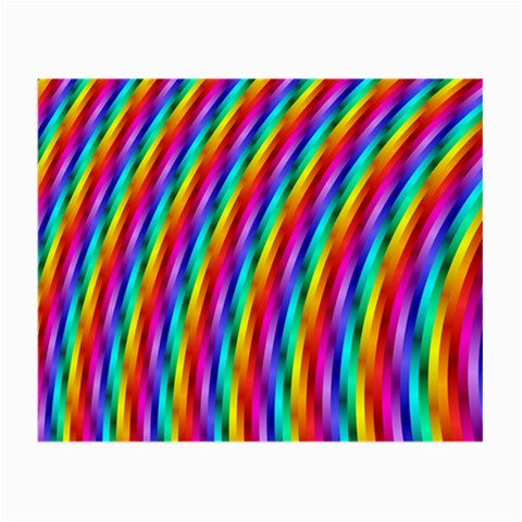 Psychedelic Rainbow Glitter Stripes Small Glasses Cloth from ArtsNow.com Front