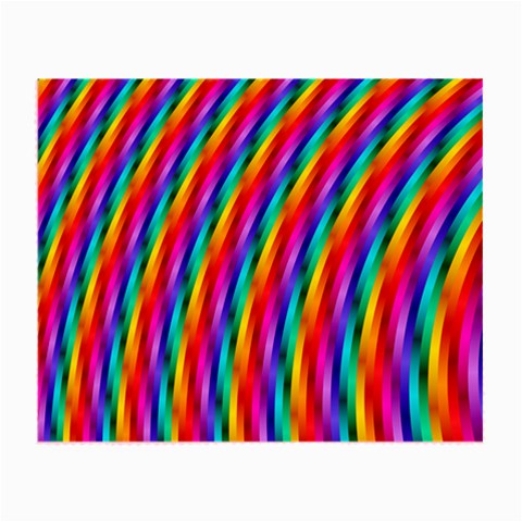 Psychedelic Rainbow Glitter Stripes Small Glasses Cloth from ArtsNow.com Front