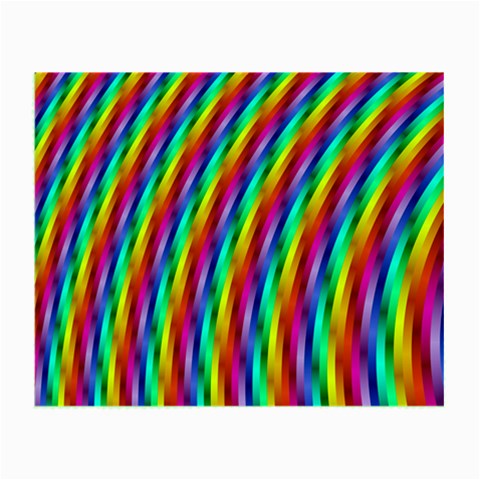 Psychedelic Rainbow Glitter Stripes Small Glasses Cloth from ArtsNow.com Front