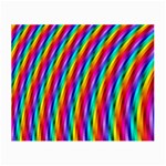 Psychedelic Rainbow Glitter Stripes Small Glasses Cloth