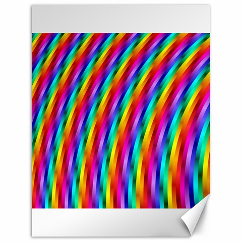 Psychedelic Rainbow Glitter Stripes Canvas 12  x 16  from ArtsNow.com 11.86 x15.41  Canvas - 1