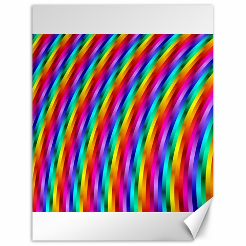 Psychedelic Rainbow Glitter Stripes Canvas 18  x 24  from ArtsNow.com 17.8 x23.08  Canvas - 1