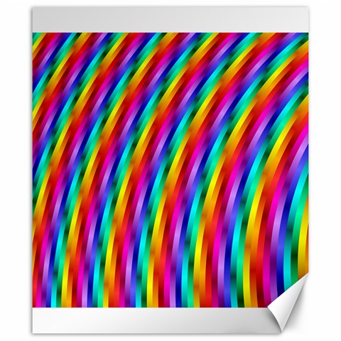 Psychedelic Rainbow Glitter Stripes Canvas 20  x 24  from ArtsNow.com 19.57 x23.15  Canvas - 1