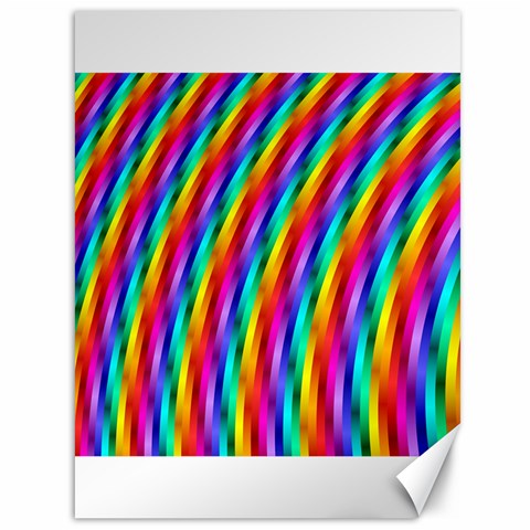 Psychedelic Rainbow Glitter Stripes Canvas 36  x 48  from ArtsNow.com 35.26 x46.15  Canvas - 1