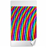 Psychedelic Rainbow Glitter Stripes Canvas 40  x 72 