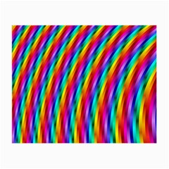 Psychedelic Rainbow Glitter Stripes Small Glasses Cloth (2 Sides) from ArtsNow.com Front