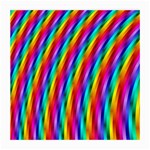 Psychedelic Rainbow Glitter Stripes Medium Glasses Cloth